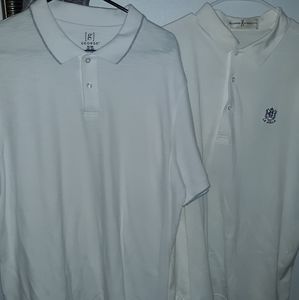 2 white polos